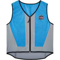 Chill-Its 6667 Wet Evaporative Cooling Vest with Zipper Closure, Medium, Blue Les Distributions ICE