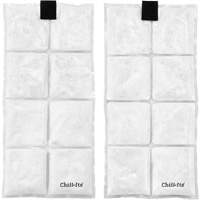 Veste de refroidissement &agrave; changement de phase l&eacute;g&egrave;re avec sachets de recharge Chill-Its 6260, Petit/Moyen, Orange Les Distributions ICE