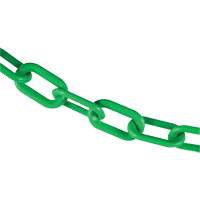 Plastic Barrier Chain, Green, 2" Link, 100' Length Les Distributions ICE