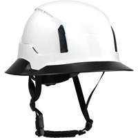 Wide Clip-On Full Brim for RZRBack Climbing Helmet, White Les Distributions ICE