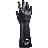 879 Acid-Resistant Gloves, Size Medium/8, 14" L, Butyl Rubber, 28-mil Les Distributions ICE
