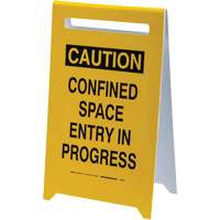 Panneau de sol “Caution Confined Space Entry In Progress”, Anglais Les Distributions ICE