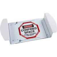 "Danger Confined Space Permit Required For Entry" Manhole Sign, 21" x 30", Polystyrene, English Les Distributions ICE