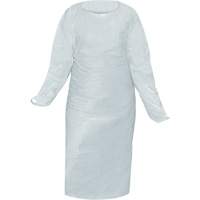 Blouse CoverMe avec passe-pouces, Taille unique, Blanc, Poly&eacute;thyl&egrave;ne Les Distributions ICE