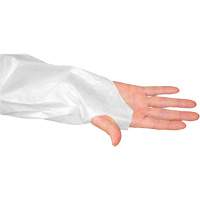 Blouse CoverMe avec passe-pouces, Taille unique, Blanc, Poly&eacute;thyl&egrave;ne Les Distributions ICE