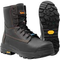 Bottes de travail Metpro Flex avec protecteur m&eacute;tatarsien, Cuir, Taille 4, Imperm&eacute;able Les Distributions ICE