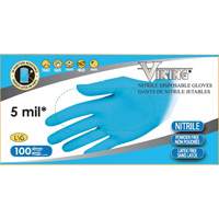 34600 Disposable Gloves, Small, Nitrile, 5-mil, Powder-Free, Blue Les Distributions ICE