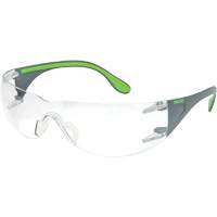 Lunettes de s&eacute;curit&eacute; gris/vert Adapt Lite, Lentille Transparent, Antibu&eacute;e/Anti-&eacute;gratignures, ANSI Z87+/R&eacute;pond ou surpasse la norme CSA Z94.3 Les Distributions ICE