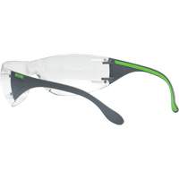 Lunettes de s&eacute;curit&eacute; gris/vert Adapt Lite, Lentille Transparent, Antibu&eacute;e/Anti-&eacute;gratignures, ANSI Z87+/R&eacute;pond ou surpasse la norme CSA Z94.3 Les Distributions ICE