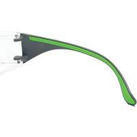 Lunettes de s&eacute;curit&eacute; gris/vert Adapt Lite, Lentille Transparent, Antibu&eacute;e/Anti-&eacute;gratignures, ANSI Z87+/R&eacute;pond ou surpasse la norme CSA Z94.3 Les Distributions ICE