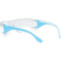 Lunettes de s&eacute;curit&eacute; bleu/blanc Adapt Lite, Lentille Transparent, Antibu&eacute;e/Anti-&eacute;gratignures, ANSI Z87+/R&eacute;pond ou surpasse la norme CSA Z94.3 Les Distributions ICE