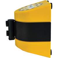 HAZLOK Safety Barrier System, Plastic, Magnetic Mount, 30', Black and Yellow Tape Les Distributions ICE