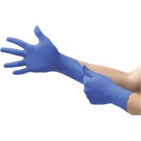 MICROFLEX N21 Disposable Gloves, 6.5/7/Small, Nitrile, 4.7-mil/5.5-mil, Powder-Free, Cobalt, Class 2 Les Distributions ICE