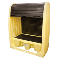 Drum Hardcover & Spillpallet With  Drain, 60" L x 37" W x 72" H, 2000 lbs. Load Capacity Les Distributions ICE