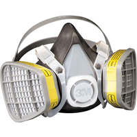 Respirateur pour vapeurs organiques/gaz acide, &eacute;lastom&egrave;re/Thermoplastique, Petit Les Distributions ICE