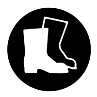 Right to Know Pictogram Labels - Full Protection Suit, Vinyl, Sheet, 5/8" L x 3/4" W Les Distributions ICE