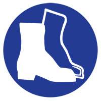 Right to Know Pictogram Labels -Boots, Vinyl, Sheet, 1" L x 1-1/8" W Les Distributions ICE