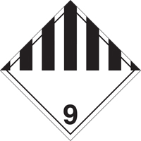 Plaque-&eacute;tiquette TMD divers dangers, Carton Les Distributions ICE