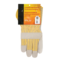 Gants d'ajusteur &agrave; paume s&egrave;che d'usage standard, Grand, Paume en Cuir fleur de vache, Doublure en Coton Les Distributions ICE