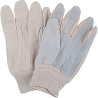 Gants de travail d'usage standard, Grand, Paume en Cuir de vache refendu Les Distributions ICE