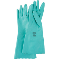 Gants &agrave; prise emboss&eacute;e &agrave; motif en Z StanSolv, Taille Petit/7, 14" lo, Nitrile, Doublure en Interlock, 11 mils Les Distributions ICE