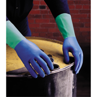 Gants Protector, Taille 6/Petit/6,5, 13" lo, Nitrile/Latex de caoutchouc, Doublure en Ouat&eacute;e, 28 mils Les Distributions ICE