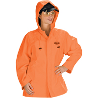 Hurricane Flame Retardant/Oil Resistant Rain Suits - Jacket, 4X-Large, High Visibility Orange Les Distributions ICE