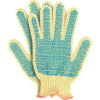 Gants en tricot avec pois, Taille Petit/7, Calibre 7, Rev&ecirc;tement PVC, Enveloppe en Kevlar, ANSI/ISEA 105 niveau 2 Les Distributions ICE