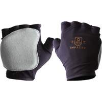 Gants antichocs sans doigts, main droite, T-petit, Paume en Cuir refendu, Poignet &agrave; enfiler Les Distributions ICE