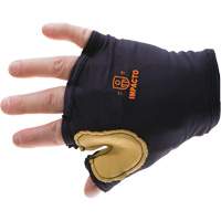 Gant antichoc sans doigts &agrave; prise d'outil, main droite, Taille T-petit, Paume Cuir fleur Les Distributions ICE
