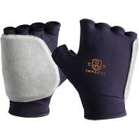 Palm and Side Impact Glove Liner-Right, X-Small, Grain Leather Palm, Slip-On Cuff Les Distributions ICE