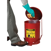 Oily Waste Cans, FM Approved/UL Listed, 2 US gal., Red Les Distributions ICE