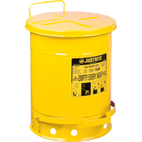 Oily Waste Cans, FM Approved/UL Listed, 14 US gal., Yellow Les Distributions ICE