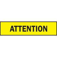 Ruban pour barricade, Bilingue, 3" la x 200' lo, 3 mils, Noir sur jaune Les Distributions ICE