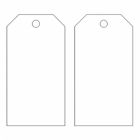 &eacute;tiquettes vierges pour la pr&eacute;vention des accidents, M&eacute;tal, 3" la x 5-3/4" h Les Distributions ICE