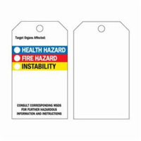 Self-Laminating Right-To-Know Tags, Polyester, 3" W x 5-3/4" H, English Les Distributions ICE