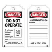 &eacute;tiquettes  Do Not Operate  autoplastifiantes, Polyester, 3" la x 5-3/4" h, Anglais Les Distributions ICE
