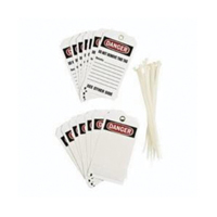 Self-Laminating Accident Prevention Tags, Polyester, 3" W x 5-3/4" H, English Les Distributions ICE