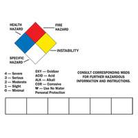 Blank Write-On Container Label, Vinyl, Sheet, 14" L x 10" W Les Distributions ICE