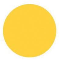 &eacute;tiquettes rondes inscriptibles, Cercle, 1,5" lo x 1,5" la, Jaune Les Distributions ICE