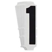 &eacute;tiquettes de lettres et chiffres gothiques individuels Quick-Align, 1, 4" h, Noir Les Distributions ICE