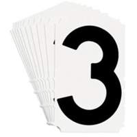 &eacute;tiquettes de lettres et chiffres gothiques individuels Quick-Align, 3, 4" h, Noir Les Distributions ICE