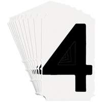 &eacute;tiquettes de lettres et chiffres gothiques individuels Quick-Align, 4, 4" h, Noir Les Distributions ICE