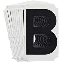 &eacute;tiquettes de lettres et chiffres gothiques individuels Quick-Align, B, 4" h, Noir Les Distributions ICE