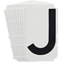 &eacute;tiquettes de lettres et chiffres gothiques individuels Quick-Align, J, 4" h, Noir Les Distributions ICE