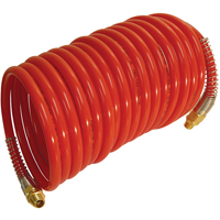 Maxpro Self-Storing Nylon Air Hoses With Fittings, Air, 1/4" ID x 12.5' L, Nylon, 200 PSI at 23 °C Les Distributions ICE