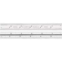 Junior Combination Squares, 6" L, 8/100" Graduations, Steel, Satin Les Distributions ICE