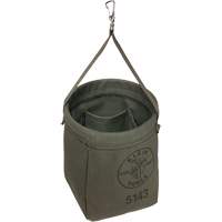Sac &agrave; fond conique, 8" h, Toile, Gris Les Distributions ICE