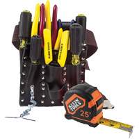 ENS OUTILS ELECTRICIEN A/POCHETTE CEINTURE, Cuir, Blanc Les Distributions ICE