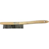 Curved-Handle Scratch Brushes, Brass, 3 x 19 Wire Rows, 14" Long Les Distributions ICE